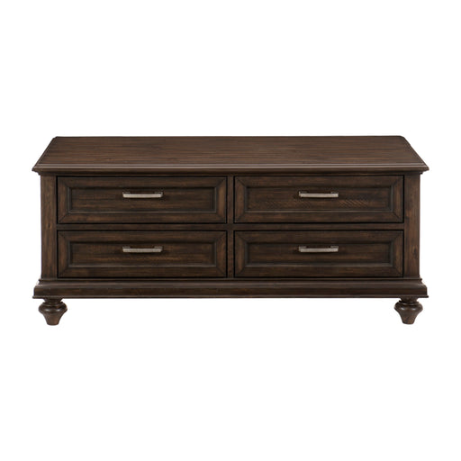 Home Elegance Cardano Driftwood Dark Brown 3pc Coffee Table Set