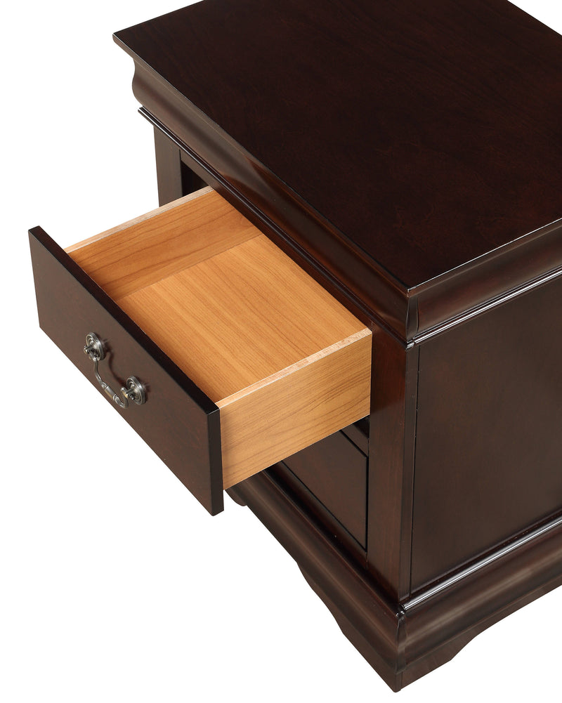Crown Mark Louis Philip White Night Stand