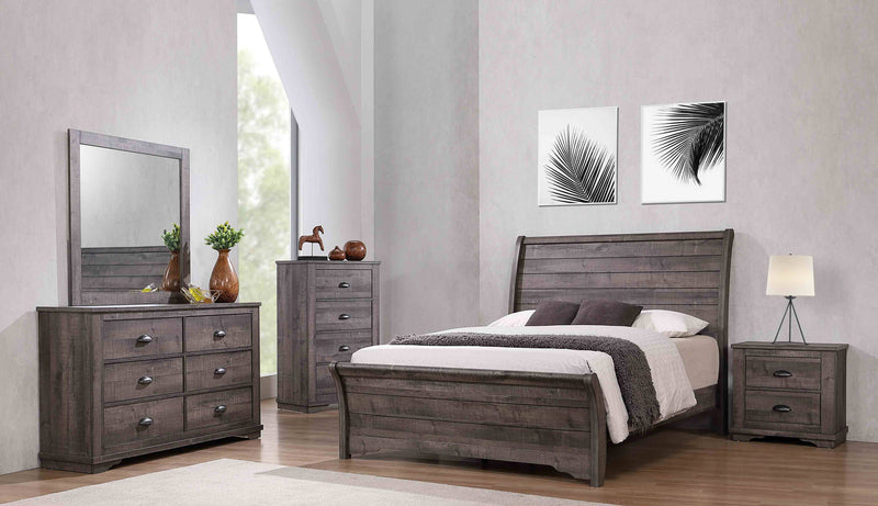 Crown Mark Coralee Grey Mirror