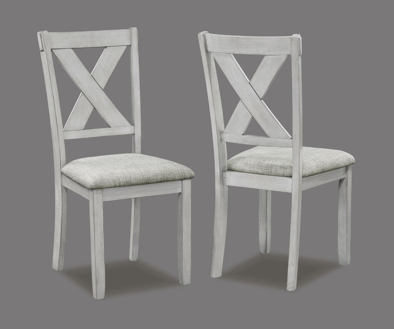 Crown Mark Clara Drift Wood 5pc Dinette Set