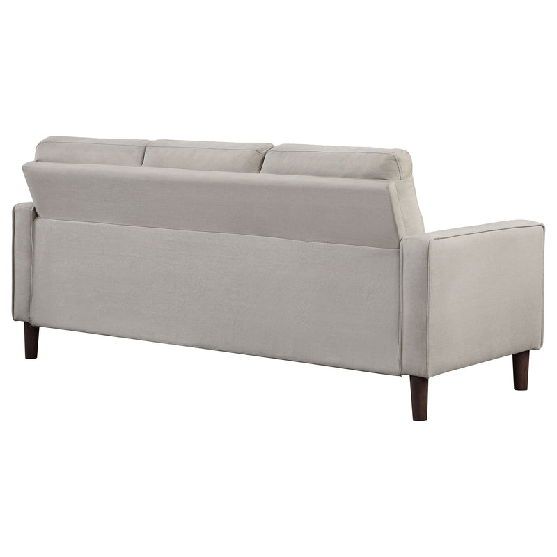 Coaster Furniture Bowen Beige Upholstered Arms Tufted Sofa