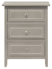 Glory Furniture Daniel Gray 3 Drawers Nightstand