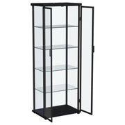 Coaster Furniture Aero Black LED Display Curio Cabinet