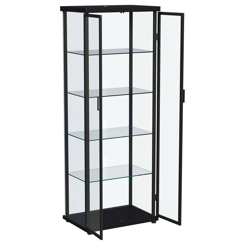 Coaster Furniture Aero Black LED Display Curio Cabinet