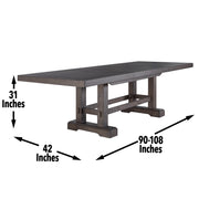 Steve Silver Napa Weathered Sand 7pc Dining Set