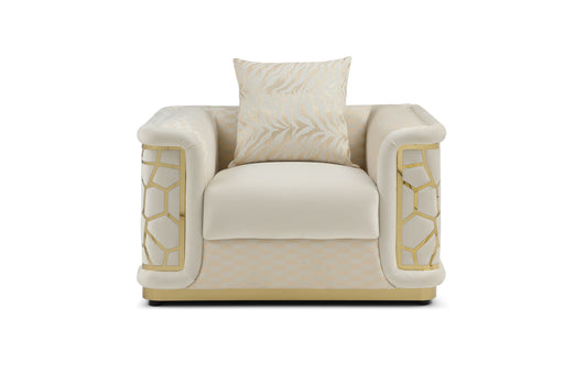 Glory Furniture Talia Ivory Chair