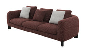 Acme Furniture Mardi Maroon Sofa with 3 Pillows
