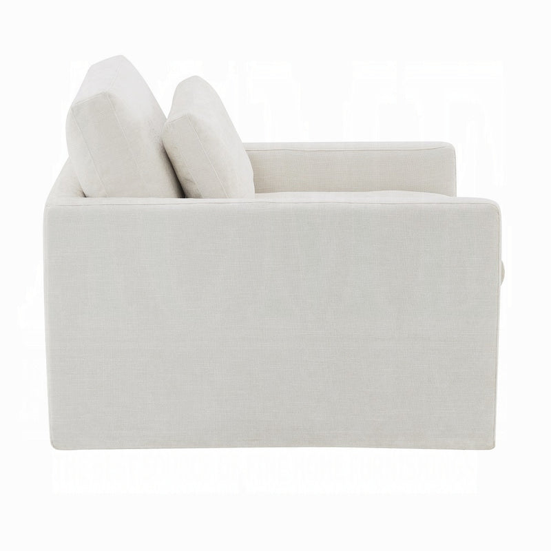 Acme Furniture Frederick Dark Gray Swivel Chair with Pillow