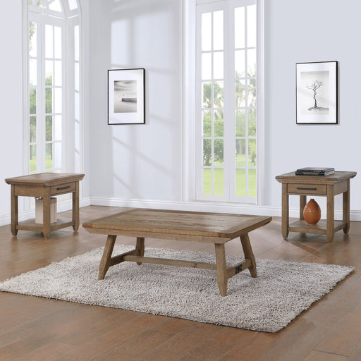 Steve Silver Riverdale Driftwood 3pc Coffee Table Set