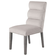 2 Coaster Furniture Carla Grey Stone Side Chairs