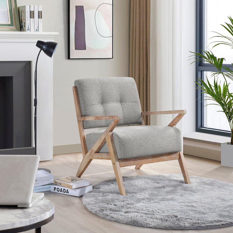 Home Elegance Ollen Gray Accent Chair