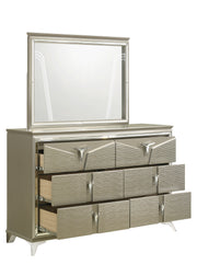 Galaxy Home Samantha Silver 6 Drawer Dresser
