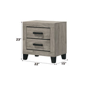 Acme Furniture Mari Light Gray Nightstand