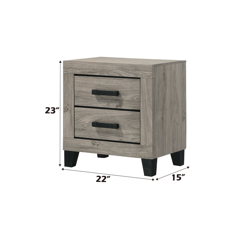 Acme Furniture Mari Light Gray Nightstand