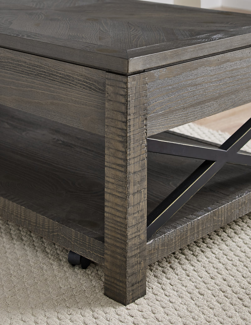 Steve Silver Dexter Driftwood 3pc Coffee Table Set