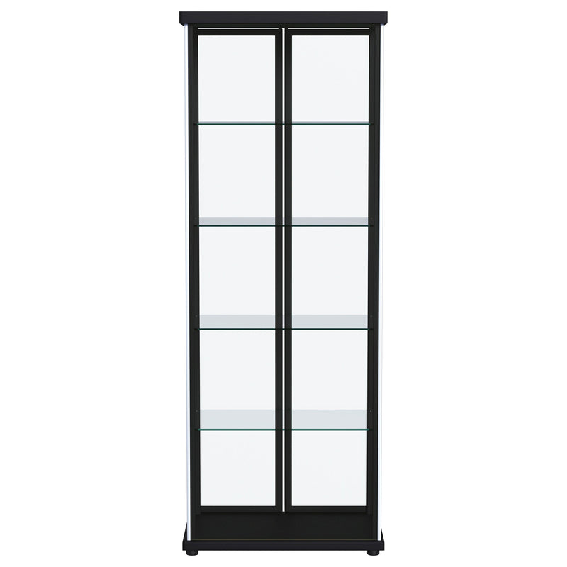 Coaster Furniture Aero Black LED Display Curio Cabinet