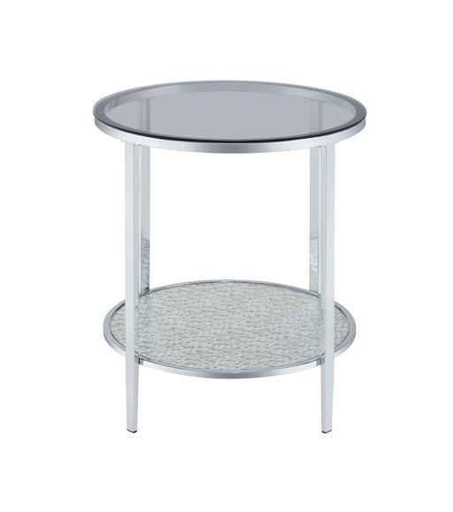 Steve Silver Frostine Silver Round End Table