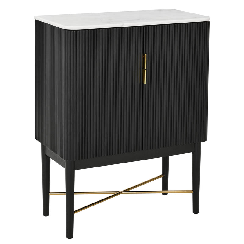 Steve Silver Vida Black WIne Cabinet