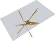 Meridian Furniture Xander Gold Dining Table