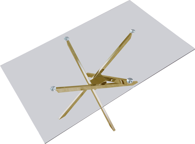 Meridian Furniture Xander Gold Dining Table
