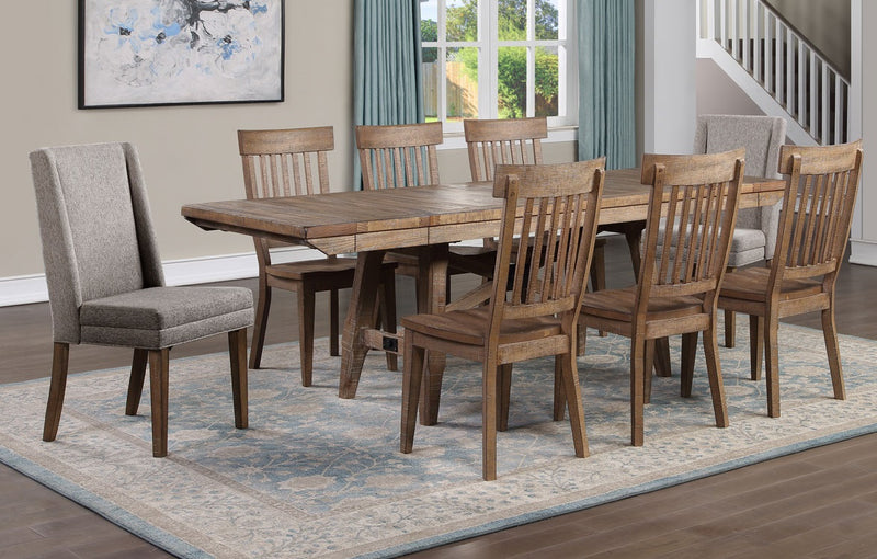 Steve Silver Riverdale Driftwood 9pc Dining Room Set
