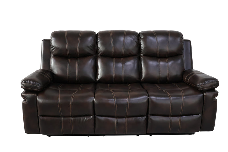 New Classic Furniture Kellen Brown Power Sofa with Drop Down Tray