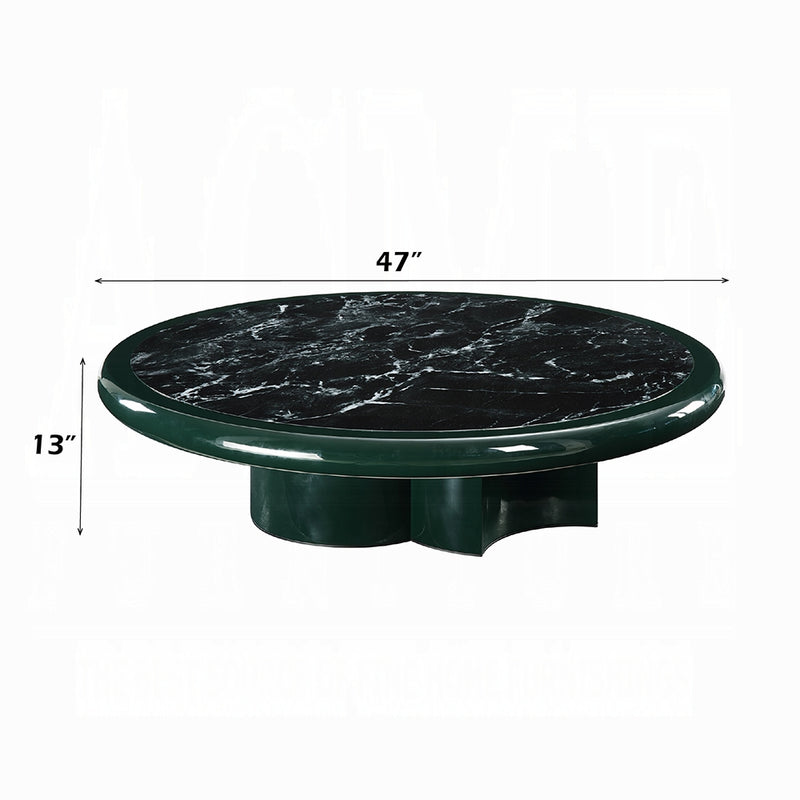 Acme Furniture Ronald Dark Green Coffee Table