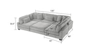 Galaxy Home Bentley Gray Setup 1 Sectional