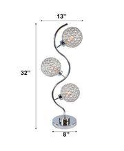 Crown Mark Crystal 3 Globe Table Lamp