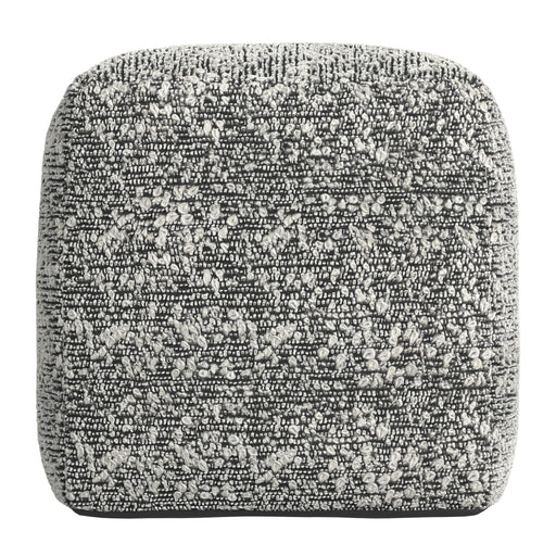 Steve Silver Nahara Black Boucle Woven Square Pouf