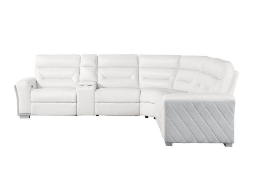 Global Furniture U2682 Grey White Sectional