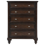 Coaster Furniture Andover Dark Oak Brown 5 Drawer Chest