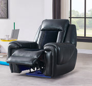 Global Furniture U0700 Black Power 3pc Living Room Set