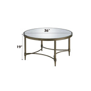 Acme Furniture Aditya Antique Brass Coffee Table