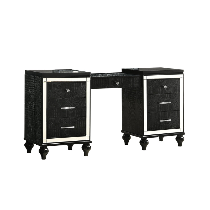 New Classic Furniture Valentino Black Vanity Table