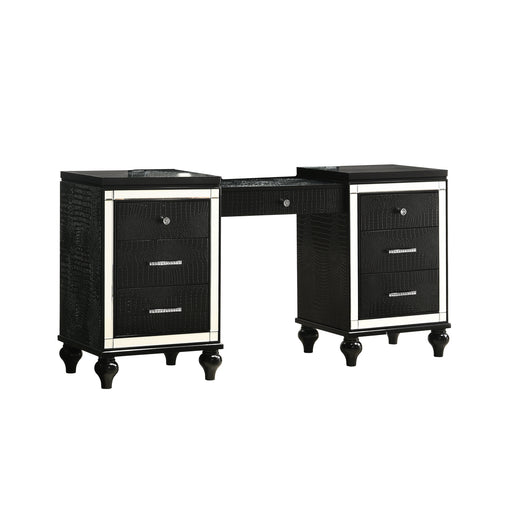 New Classic Furniture Valentino Black Vanity Table