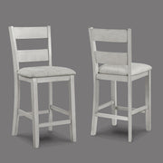 Crown Mark Lester Light Grey 5pc Counter Height Table Set