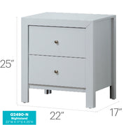 Glory Furniture Burlington Gray Nightstand