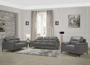 Home Elegance Mischa Dark Gray 3pc Living Room Set