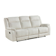 Home Elegance Dean Dove Double Reclining Sofa