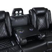 New Classic Furniture Orion II Black Reclining Sofa