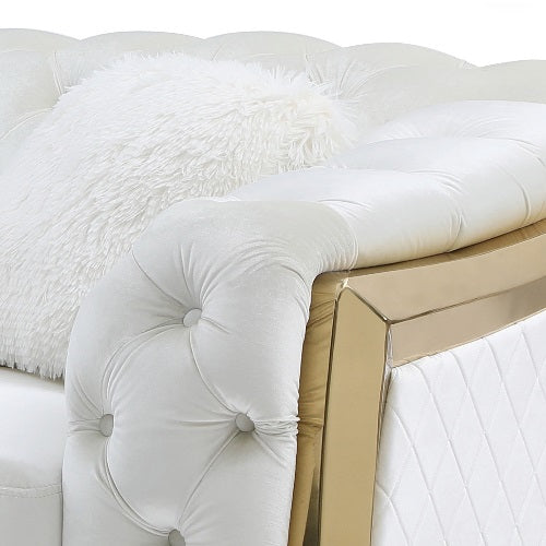 Glory Furniture Lexi Ivory Sofa