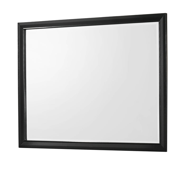 Crown Mark Micah Black Dresser and Mirror