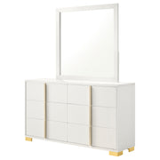 Coaster Furniture Marceline White Dresser and Mirror