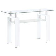 Coaster Furniture Dyer White Sofa Table