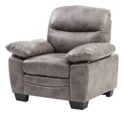 Glory Furniture Marta Gray Faux Leather Chair