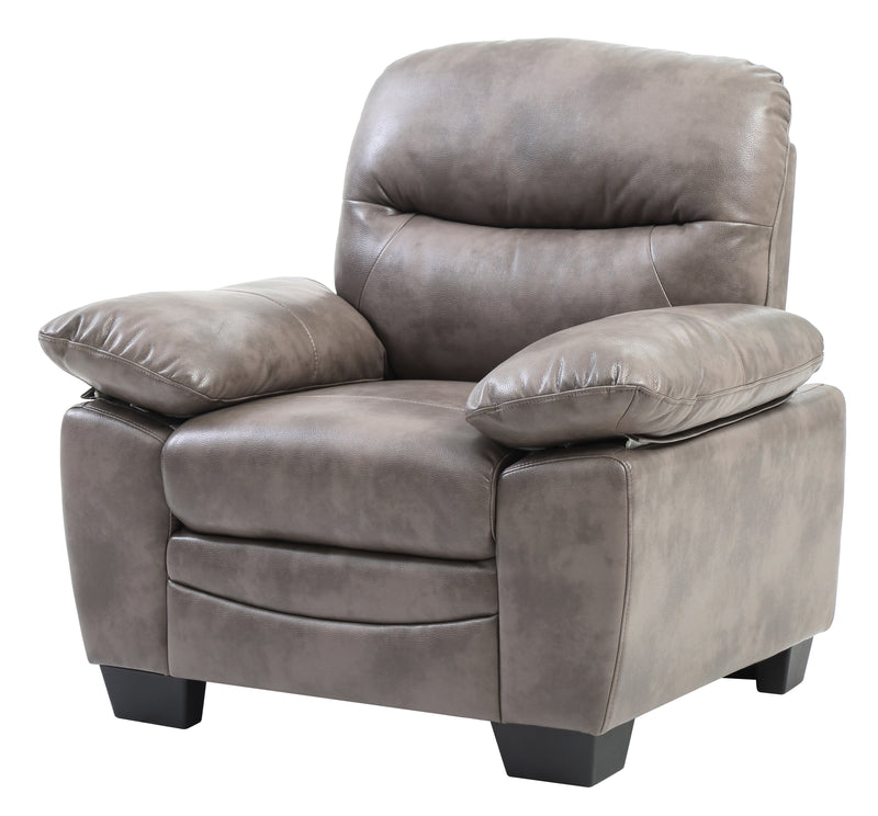 Glory Furniture Marta Gray Faux Leather Chair
