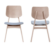 2 New Classic Furniture Oscar White Wood Back Chairs