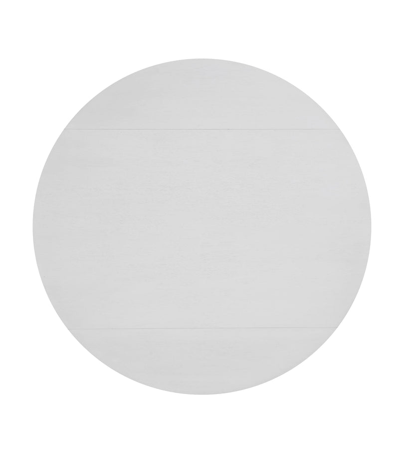 Steve Silver Naples Antiqued White Drop Leaf Dining Table