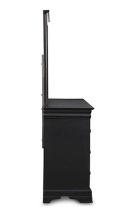 New Classic Furniture Belle Rose Black Cherry Landscape Mirror